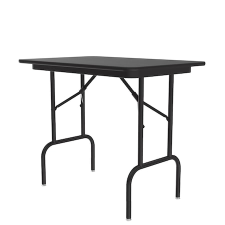 Correll CF Melamine Folding Tables  - Table Height24x36 Black Granite CF2436MTH-07